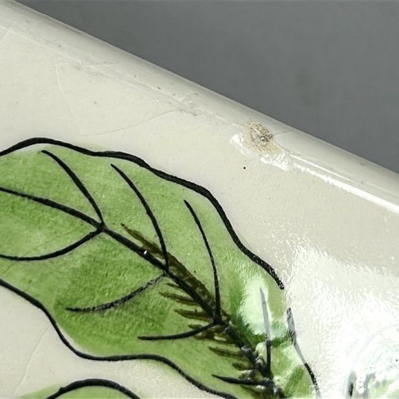 Vtg Lot 2 Vegetable Trays Serving Dishes Celery Radishes Appetizer Plate Ceramic - Picture 7 of 9